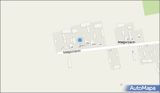 Małgorzacin, Małgorzacin, 15, mapa Małgorzacin