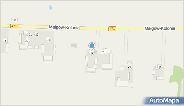 Małgów-Kolonia, Małgów-Kolonia, 24, mapa Małgów-Kolonia
