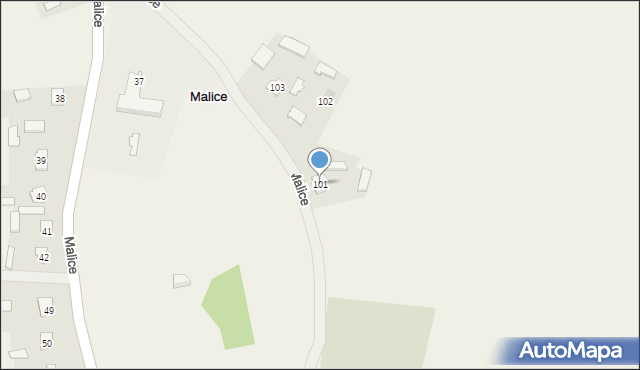 Malice, Malice, 101, mapa Malice