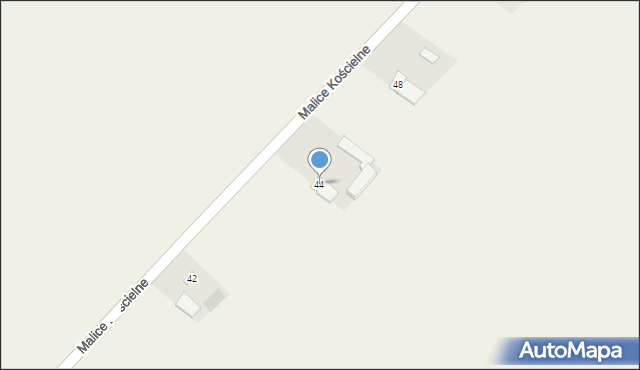 Malice Kościelne, Malice Kościelne, 44, mapa Malice Kościelne