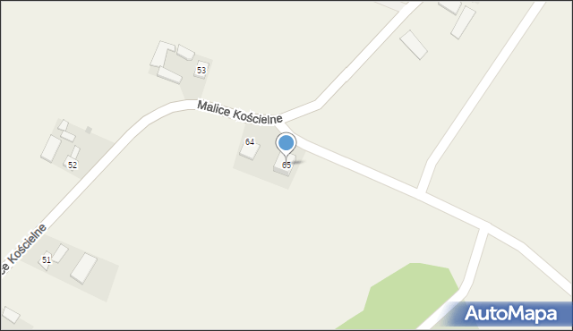 Malice Kościelne, Malice Kościelne, 65, mapa Malice Kościelne