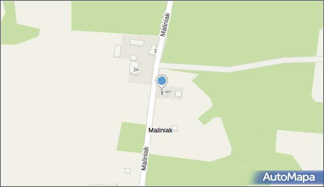 Maliniak, Maliniak, 8, mapa Maliniak