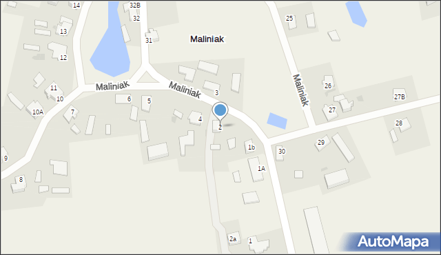 Maliniak, Maliniak, 2, mapa Maliniak