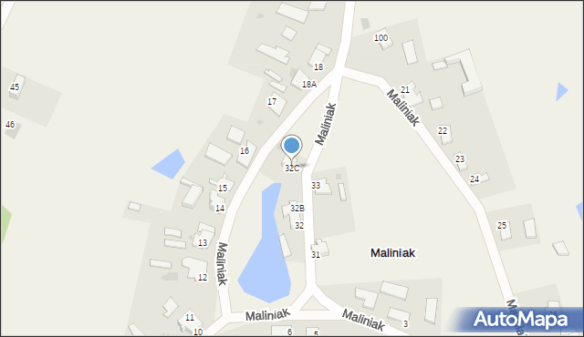 Maliniak, Maliniak, 32C, mapa Maliniak