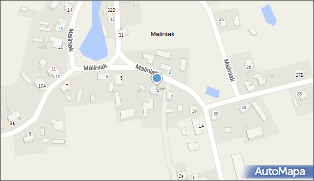 Maliniak, Maliniak, 4, mapa Maliniak