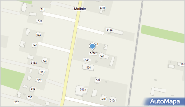 Malinie, Malinie, 545A, mapa Malinie