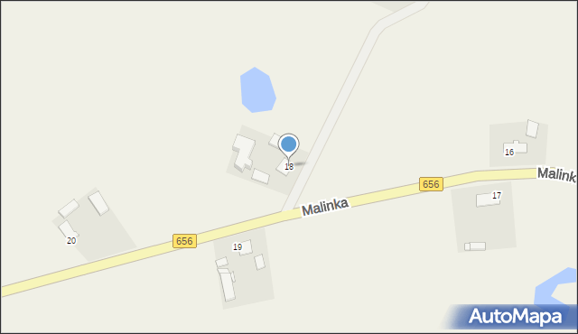 Malinka, Malinka, 18, mapa Malinka