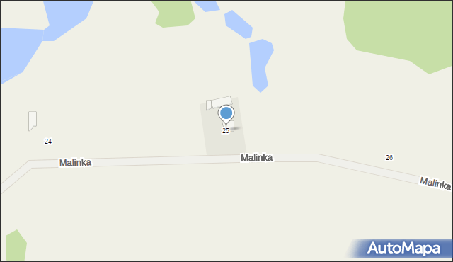 Malinka, Malinka, 25, mapa Malinka
