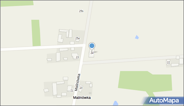 Malinówka, Malinówka, 24, mapa Malinówka