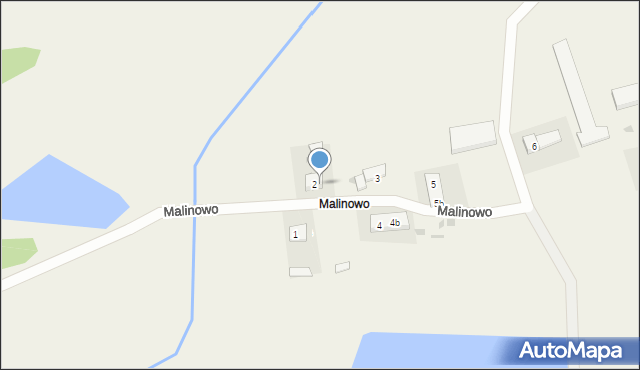 Malinowo, Malinowo, 2a, mapa Malinowo