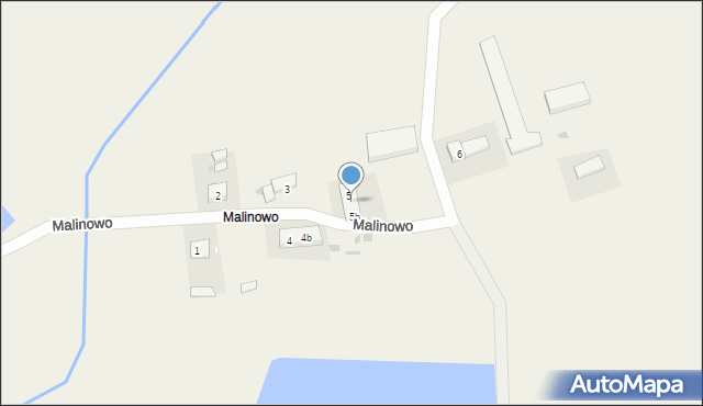 Malinowo, Malinowo, 5a, mapa Malinowo