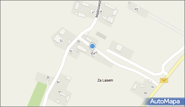 Malinowszczyzna, Malinowszczyzna, 50A, mapa Malinowszczyzna