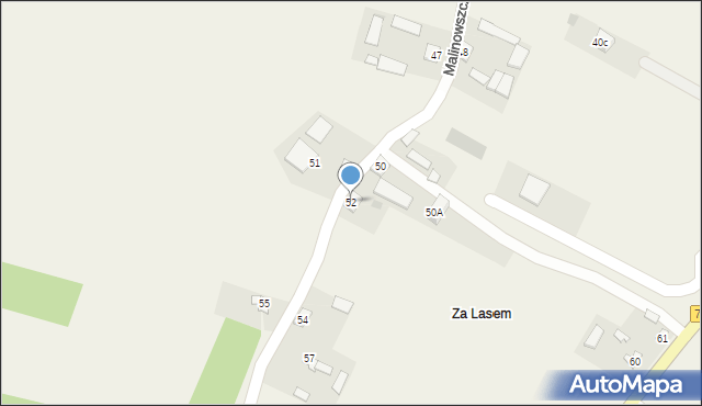 Malinowszczyzna, Malinowszczyzna, 52, mapa Malinowszczyzna