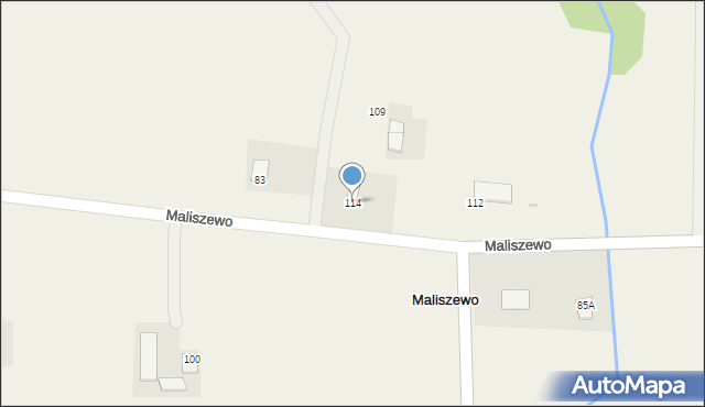 Maliszewo, Maliszewo, 114, mapa Maliszewo