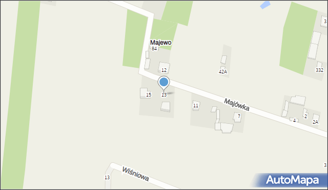 Maliszów, Majówka, 13, mapa Maliszów