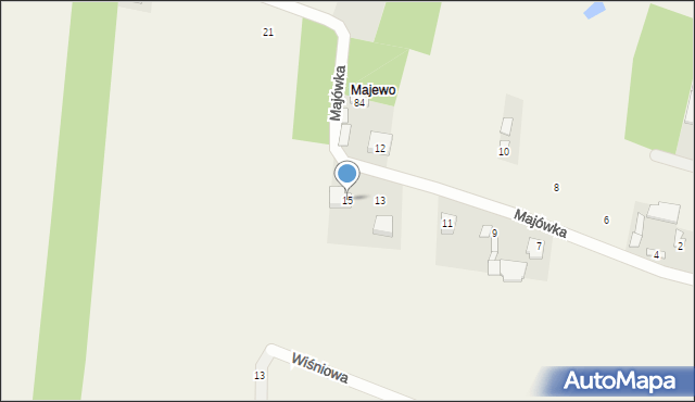 Maliszów, Majówka, 15, mapa Maliszów