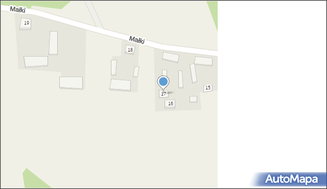Małki, Małki, 17, mapa Małki