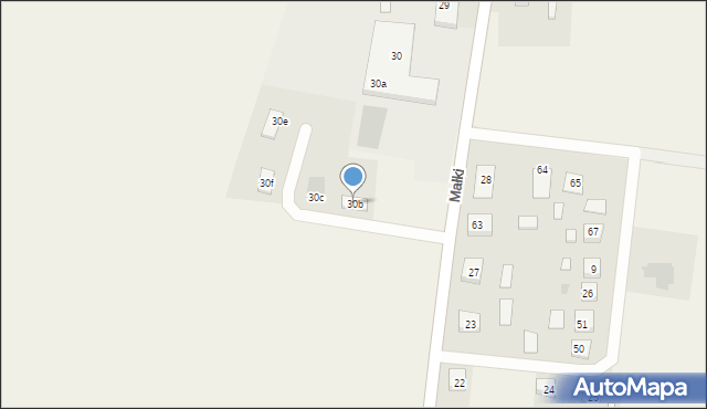 Małki, Małki, 30b, mapa Małki