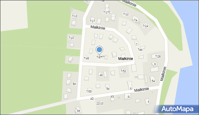 Małkinie, Małkinie, 7/47, mapa Małkinie