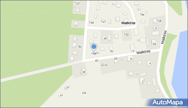 Małkinie, Małkinie, 7/55, mapa Małkinie