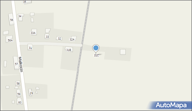 Małkocin, Małkocin, 31C, mapa Małkocin