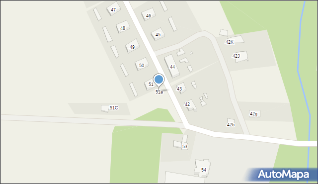 Małkocin, Małkocin, 51a, mapa Małkocin