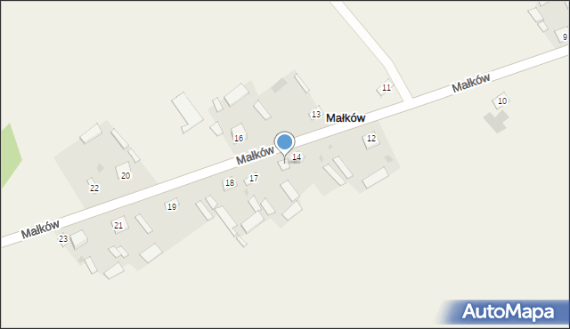 Małków, Małków, 15, mapa Małków