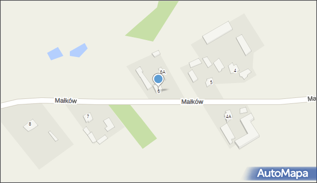Małków, Małków, 6, mapa Małków