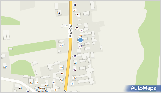 Małków, Małków, 44, mapa Małków