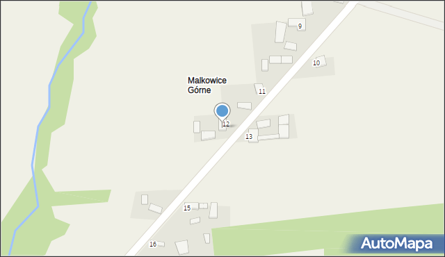 Malkowice, Malkowice, 14, mapa Malkowice