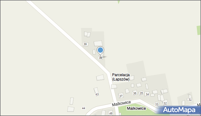 Malkowice, Malkowice, 38, mapa Malkowice
