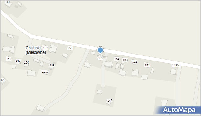 Małkowice, Małkowice, 155, mapa Małkowice