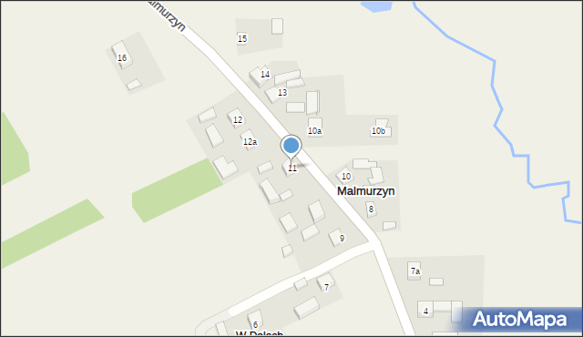 Malmurzyn, Malmurzyn, 11, mapa Malmurzyn