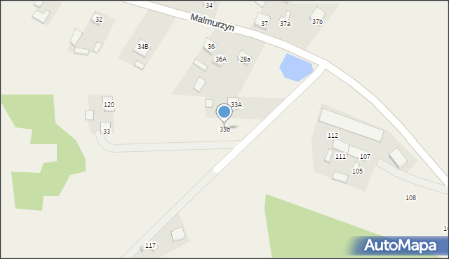 Malmurzyn, Malmurzyn, 33b, mapa Malmurzyn