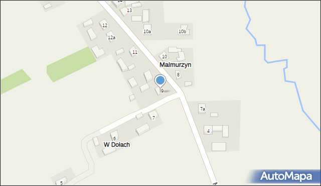 Malmurzyn, Malmurzyn, 9A, mapa Malmurzyn