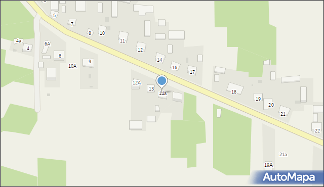 Małochwiej Duży, Małochwiej Duży, 14a, mapa Małochwiej Duży