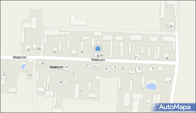 Małocin, Małocin, 26, mapa Małocin