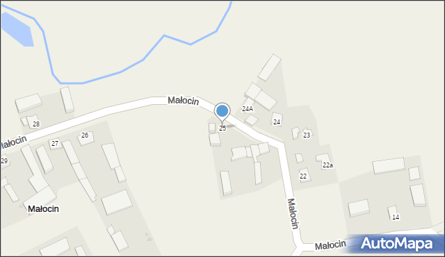Małocin, Małocin, 25, mapa Małocin