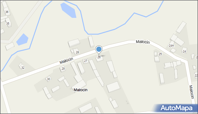 Małocin, Małocin, 26, mapa Małocin