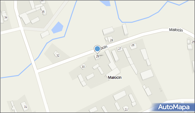 Małocin, Małocin, 29, mapa Małocin