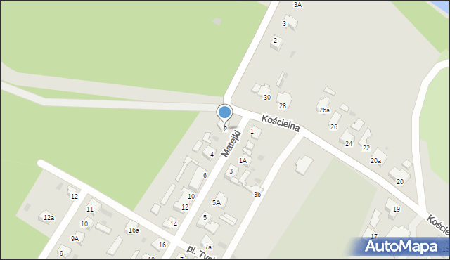 Małomice, Matejki Jana, 2, mapa Małomice