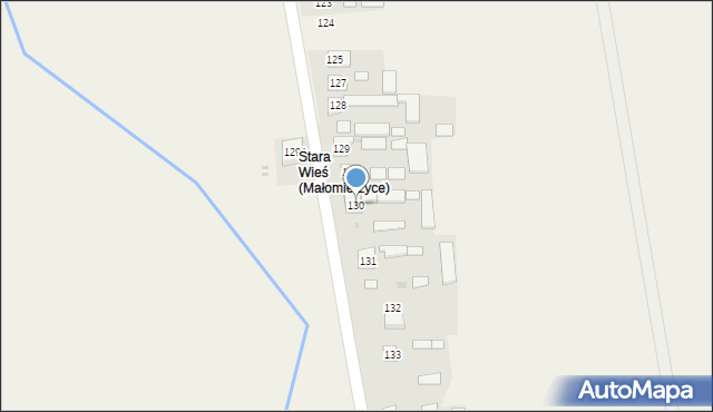 Małomierzyce, Małomierzyce, 130, mapa Małomierzyce