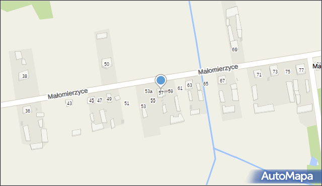 Małomierzyce, Małomierzyce, 57, mapa Małomierzyce