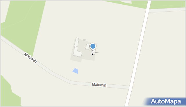 Małomin, Małomin, 27, mapa Małomin