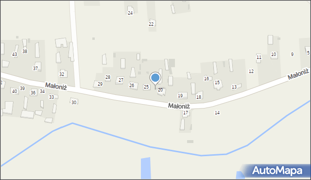 Małoniż, Małoniż, 23, mapa Małoniż