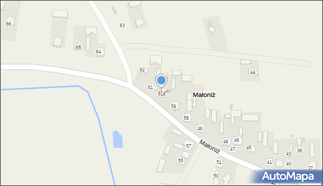 Małoniż, Małoniż, 61a, mapa Małoniż