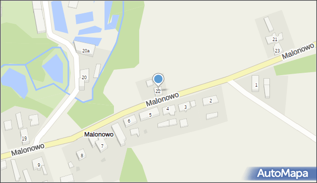 Malonowo, Malonowo, 22, mapa Malonowo