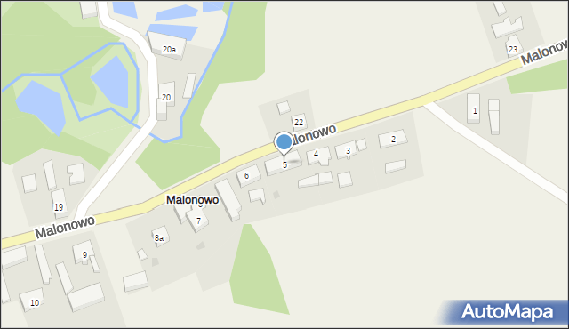 Malonowo, Malonowo, 5, mapa Malonowo