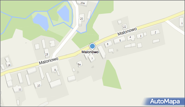 Malonowo, Malonowo, 8, mapa Malonowo