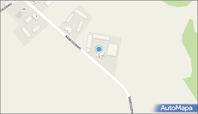 Małoszewo, Małoszewo, 1, mapa Małoszewo